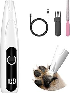 Yeerain Paw Trim Pro Paw Trimmer with LED Light, USB Rechargeable Dog Clipper for Dogs and Cats, Quiet Dog Paw Trimmer for Paws, Eyes, Ears, Face, Body