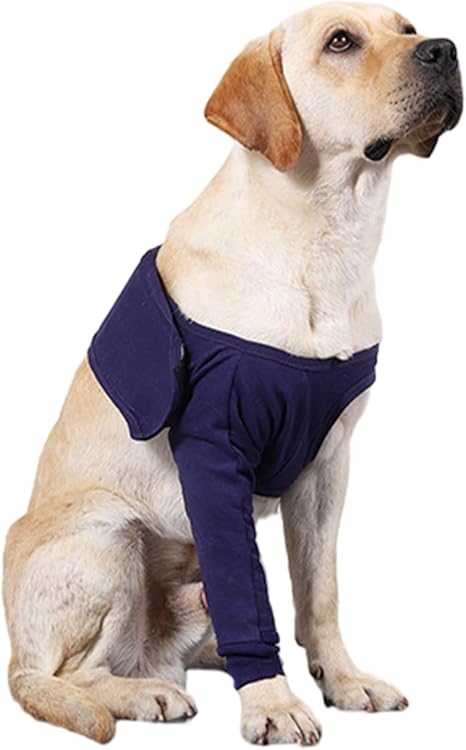 kissral Sleeves for Dog Legs for After Surgery, Protect for Elbow Bandage Dog, Dog Surgery Recovery Cuff for Leg Wounds Protect Anti-Licking (L)