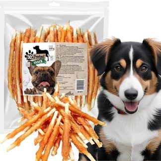 Mr. Pretzel Chew Snack, Sticks Wrapped with Chicken Meat, 500 g, Protein-Rich Dog Snack, Healthy Reward for All Dog Breeds, No Artificial Additives