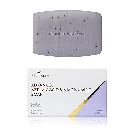 Revitale Advanced Azelaic Acid & Niacinamide Soap - Soothing Cleansing Soap for Smooth, Balanced & Protected Skin
