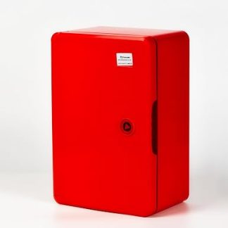 BOXEXPERT® Verteilerkasten außen wasserdicht [ABS Kunststoff IP65 Gehäuse] rot (Serie Fleet) 300x200x130mm | Schaltschrank außen | Wandschrank | Industriegehäuse | Leergehäuse