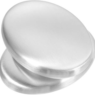 POPETPOP Pack of 2 Deodorising Soap Fish Odour Remover Fish Odour Remover Odour Absorber for Strong Odour Metal Soap Stainless Steel Silver