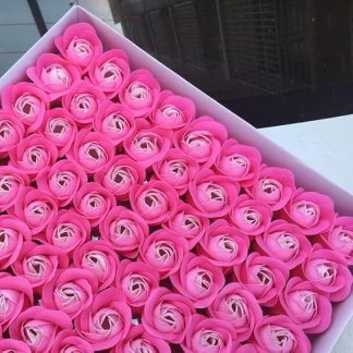 81pcs Rose Bath Body Flower Soap Scented Rose Flower Essential Wedding Flower Pink 01