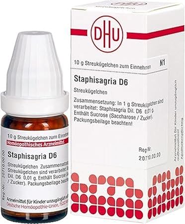 DHU Staphisagria D 6 Litter Balls 10g Globules