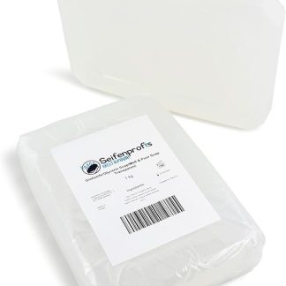 Seifenprofis - Glycerin Soap Transparent 0.9 kg (SLS + SCS Free) - Raw Soap Base 100% Vegan for Pouring Soap
