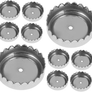 Hemobllo Pack of 10 Soap Holder Covers, Soap Holder for the Shower, Soap Holder, Wall Soap Pads for Bar Soap, Shower Soap Holder, Soap Gripper Stainless Steel, Silver