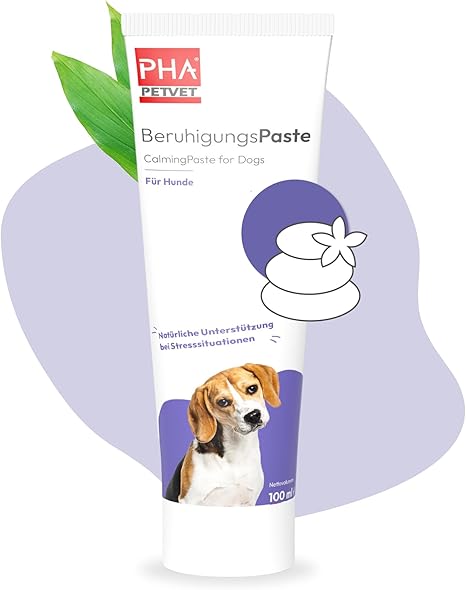 PHA Dog Calming Paste - Natural Calming Agent for Dogs for Anxiety & Stress, Car Trips, Vets, New Year's Eve, Calming Dog, Relaxation & Anti-Stress Agent