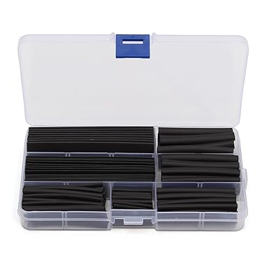 RanDal 150-Piece Heat Shrink Wire Wrap Assortment Tubing Electrical Sleeve Diameter 2/2.5/3.5/5/6/8/10/13 mm