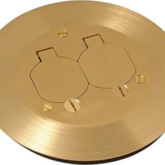 Hubbell -Raco RAC5500KIT Floor Box Kit with Duplex Device Cover, Gasket, Flange and Adapter