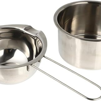 Gogogmee Edelstahl Schmelztiegel für Handgefertigte Seifenherstellung Doppelwandiger Schmelztopf mit Sicherheitsgriff Großer Einfach zu Reinigen und Rutschfest für DIY Seifen und Wachs
