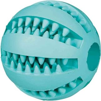 Trixie Denta Fun Natural Rubber Mint Flavour Baseball, 6 cm, Pack of 4
