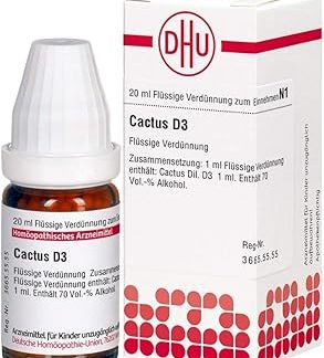 DHU Cactus D3 Dilution, 20 ml Solution