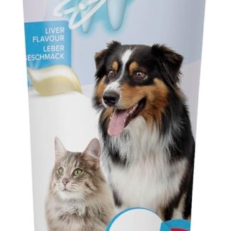 Beaphar Toothpaste for Dogs and Cats, Protects against Plaque and Tartar, with Liver Flavour, without Fluorides, 100 G