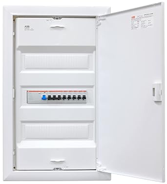 ABB UK636N3 Surface-Mounted Distributor 3 Rows Ready to Connect Wired with Terminal Block Assembly ABB 1x FI 4-Pin + 1x 3-Pin + 5x 1-Pin LS B16A