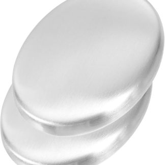 MAGICLULU 2 x Deodorising Soap Bar Made of Metal Odour Removing Soaps Home Supplies Odour Absorbing Soap Made of Metal Hand Cleaning Soap Metal Soaps Silver Stainless Steel