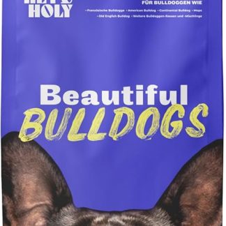 HEY HOLY Premium Dry Food for Bulldogs, 100% Grain-Free, 7 kg Hypoallergenic Dog Food for Adult Bulldogs with Salmon, Highly Compatible from Natural Ingredients