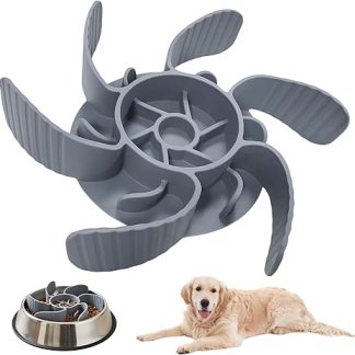 Hundenapf Antischlingnapf Hunde 18cm Low Feeder Hund Anti Schling Napf Silikon Schneidbar Hunde Langsamer Fressnapf Einsatz Slow Feeding Bowl für Silikon
