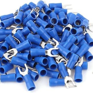 Aexit 95 Pieces Blue Electrical Crimp Wire Connector Insulated Fork Terminals 2.5-4 mm2 (8d7f016bfc790187325584bc310adbd8)
