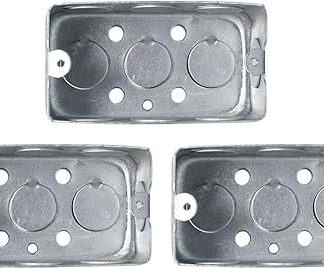 TEHAUX Switch Case Plastic Case 3 Pieces Metal Outdoor Junction Box Electric Housing Waterproof Junction Box Wall Plastic Housing