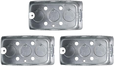 TEHAUX Switch Case Plastic Case 3 Pieces Metal Outdoor Junction Box Electric Housing Waterproof Junction Box Wall Plastic Housing