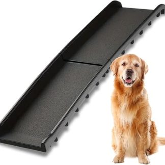 DIVID® Foldable Dog Ramp, Dog Stairs, Dog Car Ramp, Boot Ramp for Dogs and Cats, up to 90 kg Load Capacity, Non-Slip and Stable, Entry Aid, Car