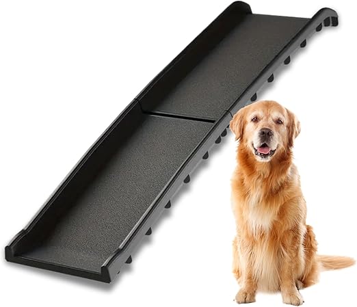 DIVID® Foldable Dog Ramp, Dog Stairs, Dog Car Ramp, Boot Ramp for Dogs and Cats, up to 90 kg Load Capacity, Non-Slip and Stable, Entry Aid, Car