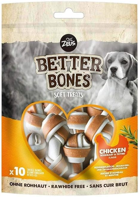 Zeus BetterBones Dog Chew Bone with Chicken, Rosemary and Thyme Flavour, 219g