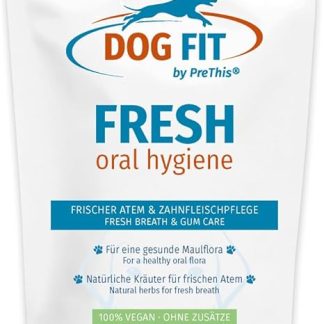 DOG FIT by PreThis FRESH for dogs | Prevent mouth odor with 16 herbs | Fresh breath for dogs | ISO Certified!
