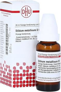 Stibium Metallicum D6 DHU Dilution, 20 ml Solution