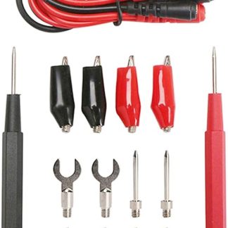 RLECS Multipurpose Multimeter Probe Test Leads Kit Universal Interchangeable 6 in 1