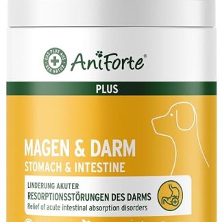 AniForte Stomach & Intestinal Dog Tablets Pack of 90 – For Acute Diarrhoea & Gastrointestinal Discomfort, Prebiotics to Build Up Intestinal Flora