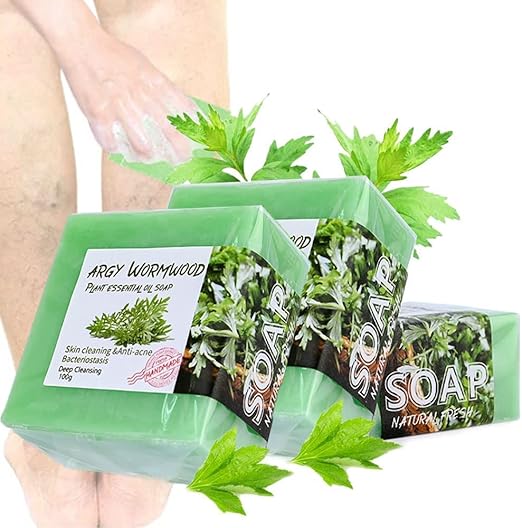 Varicose-Veins Treatment Soap, Ginger Varicose Veins Treatment Soap, Varicose Veins Treatment for Legs, Wormwood Soap Promote Blood Circulation Smooth (3 Pieces)