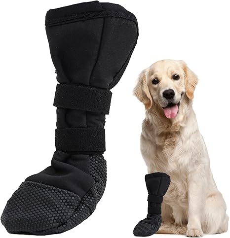 Dog Socks, Paw Protection Dog Injury, Dog Shoes Prevent Licking, Dog Socks Non-Slip, Dog Shoes, Waterproof, Stockings, Adjustable, Socks for Dogs After Surgical Procedures, Wound Protection