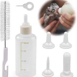 onebarleycorn Breeding Bottle Cat, Puppy Milk for Dogs Cat Breeding Milk Cat Milk Kitten Nursing Bottle Puppy Bottle Newborn Pet Small Dogs Puppies Cat Milk Bottle Milk Bottle Milk (60 ml)