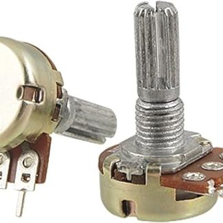 Sourcingmap a11110700ux0036 2 Pieces B5K 5K ohm Single Linear Taper Ratory Potentiometers, Silver