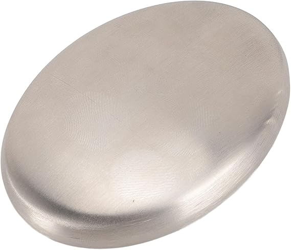 Naroote Edelstahl-Geruchsentfernungsstab, Effiziente Fisch-Knoblauch-Metallseife für Küchenhelfer, Handwaschwerkzeug, 6,5 X 5 cm (1PCS)