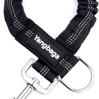 Shock Absorber for Dog Leash Yangbaga Elastic Dog Lead Nylon Short Lead Perfect Cushioning for Dogs from Medium Size 2.5 x 42 cm