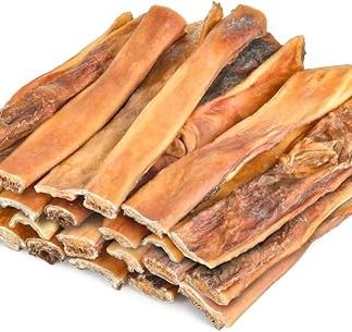 Kaureks Natur Hundeleckerlies, Beef Scalp 2 kg Approx. 25-30 cm Scalp Bars for Dogs Like Beef Bones