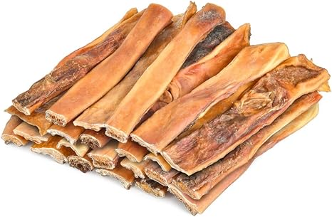 Kaureks Natur Hundeleckerlies, Beef Scalp 2 kg Approx. 25-30 cm Scalp Bars for Dogs Like Beef Bones