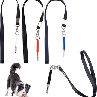 STAVHERT Pack of 4 Dog Whistles, High Frequency, Silent, Ultrasonic Dog Training Whistles, Adjustable Training Aids for Dogs with Lanyard, Recall Training for All Dog Breeds