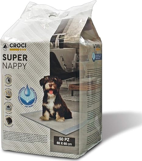CROCI Dog Absorbent Super Nappy, 60 x 60 cm, Pack of 50