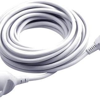 Meister Protective Contact Extension, Plastic Cable, IP20 Indoor Extension Cable with Child Safety Lock, Schuko Extension