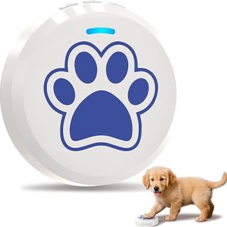 ChunHee Cat Doorbell / Dog Bell Buzzer Dog Pet Doorbell Sensor Touch Waterproof Doorbell Socket Receiver 28 Ringtones and 5 Levels Adjustable Volume