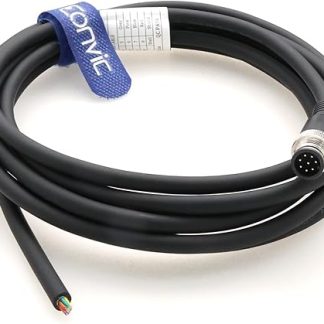 Eonvic M12 Straight 8 Pins Male Sensor Connector Aviation Cable Socket Shielded Electrical Cable Industrial Sensor Connector 5 m