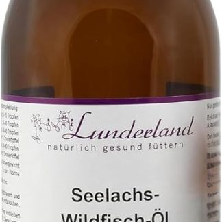 Lunderland Pollock Wild Fish Oil, 500 ml, Supplementary Feed for Dogs and Cats, High Omega-3 Content, From Responsible Wild Fishing in Alaska, Cold Pressed