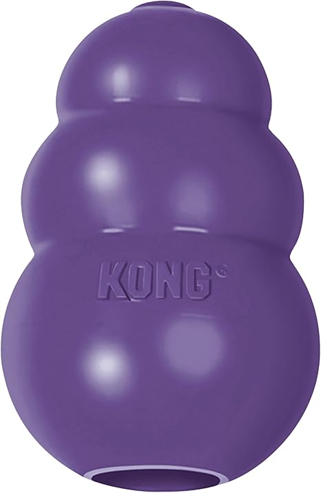 KONG Senior Dog Toy Made of Soft Natural Rubber - Fillable Treat Toy for Older Dogs - For Medium Dogs