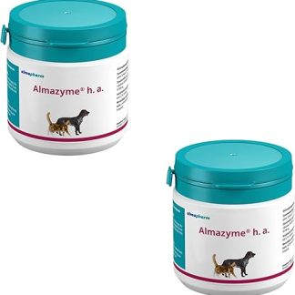 almapharm Almazyme h.a. | Double Pack | 2 x 100 g | Supplementary Feed for Cats and Dogs | Vital Substances for Optimal Food Breakdown | For Food Intolerances