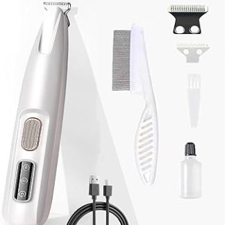 Paw Trim Pro, Paw Trimmer for Dogs, Clipper Dog, Quiet Waterproof Dog Paw Trimmer for Paws, Eyes, Ears, Face, Body (A)