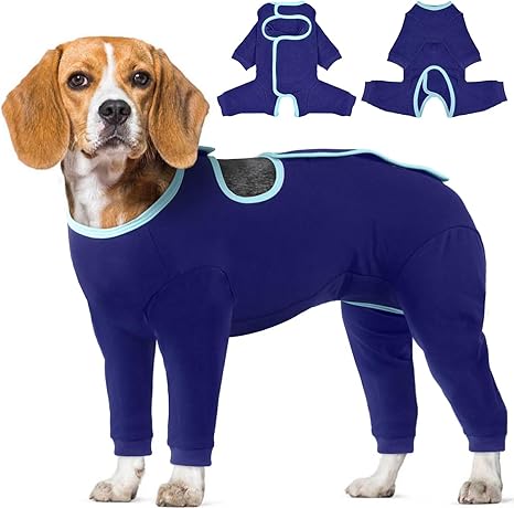 IECOii Surgical Body Dog Long Sleeve Long Sleeve Dog Bodysuit After Surgery, Puppy Pyjamas After Dogs Wound Protection Anti Leak Operation Body Pet