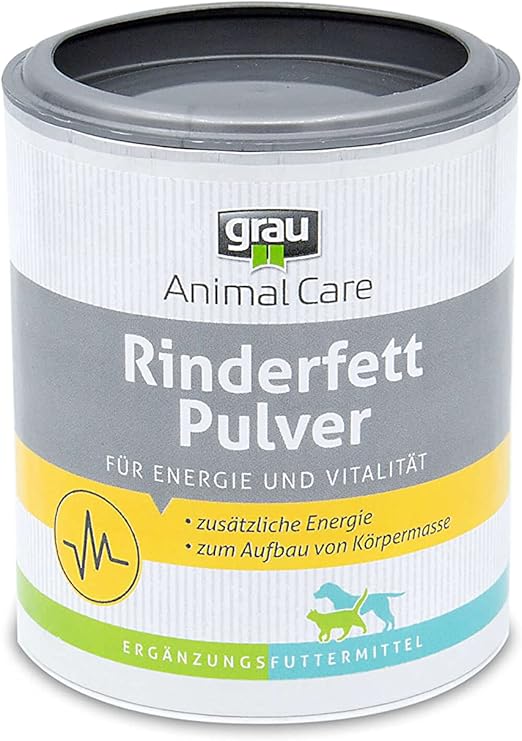GRAU - The Original - Beef Fat Powder, the Fast Energy Supplier with 80% Fat Content, 1 Pack (1 x 50 g), Supplementary Feed for Dogs and Cats